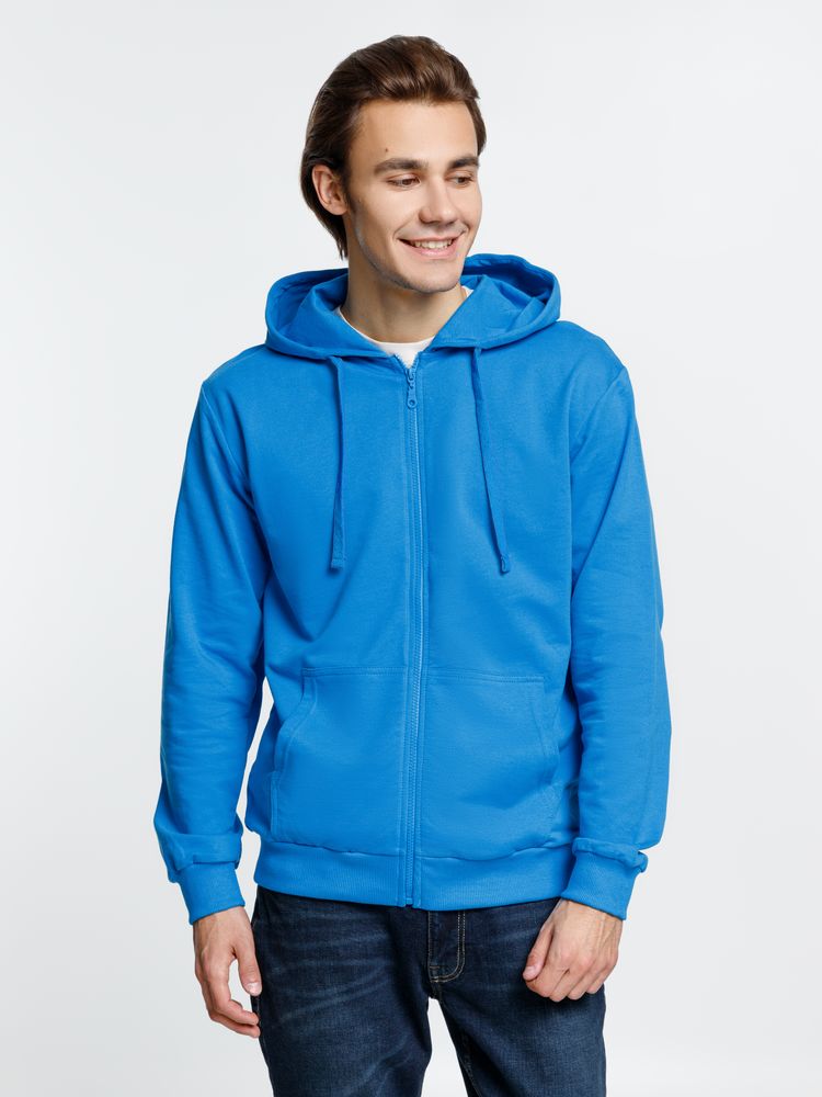 Толстовка на молнии с капюшоном Siverga 2.0, бирюзовая-4