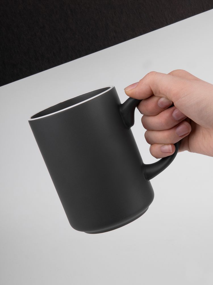 Кружка Mugful, темно-серая (графитовая)-3