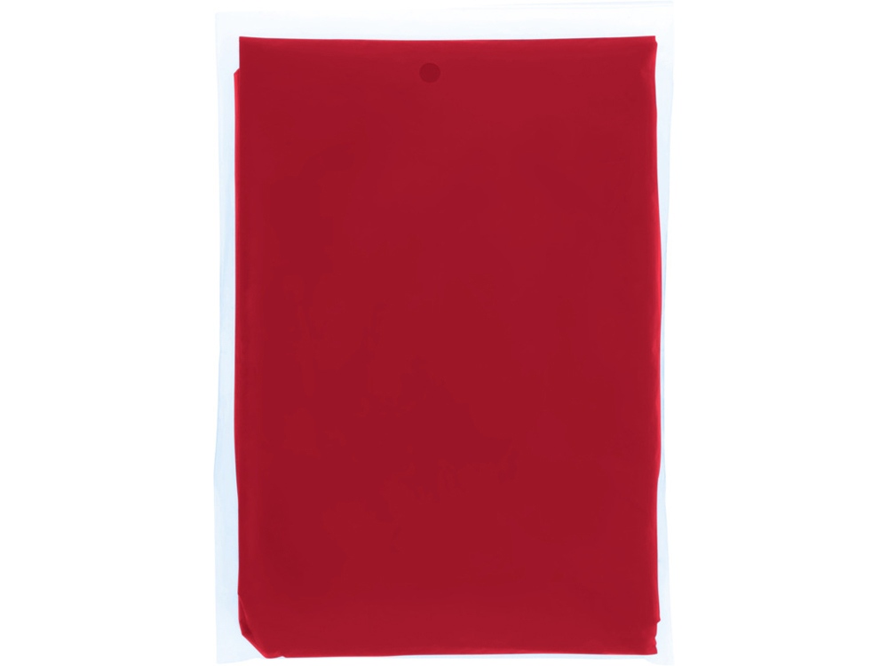 Одноразовый дождевик Mayan с чехлом для хранения из материалов, переработанных по стандарту GRS - Красный-1