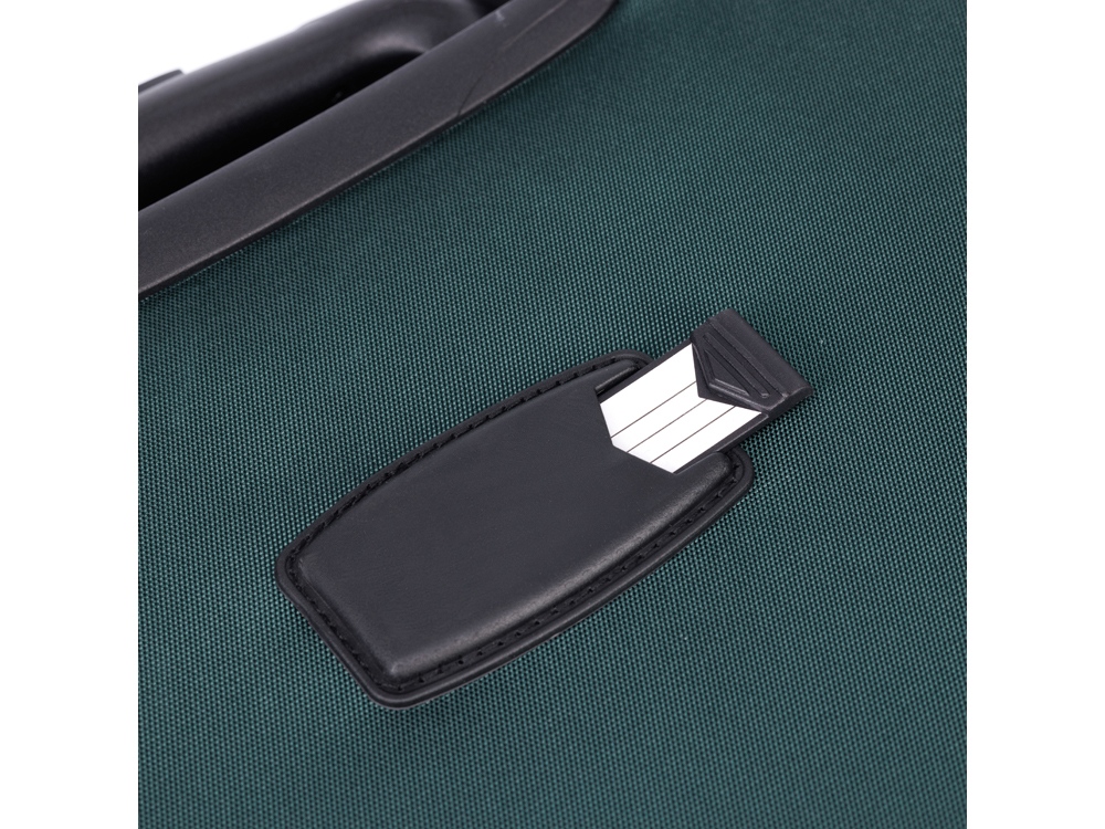 Чемодан TORBER Seyd, тёмно-зелёный, нейлон 600D, 48 х 22 х 78 см, 85 л-8