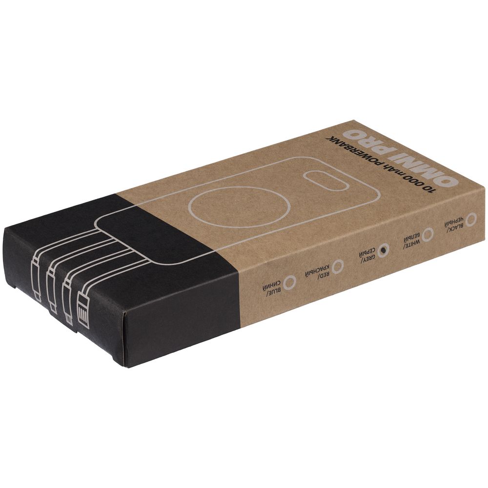 Внешний аккумулятор Omni Pro 10000 мАч, серый-5