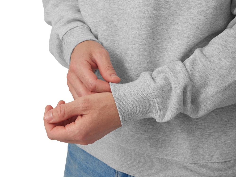 Свитшот оверсайз Paris, унисекс, серый меланж-7