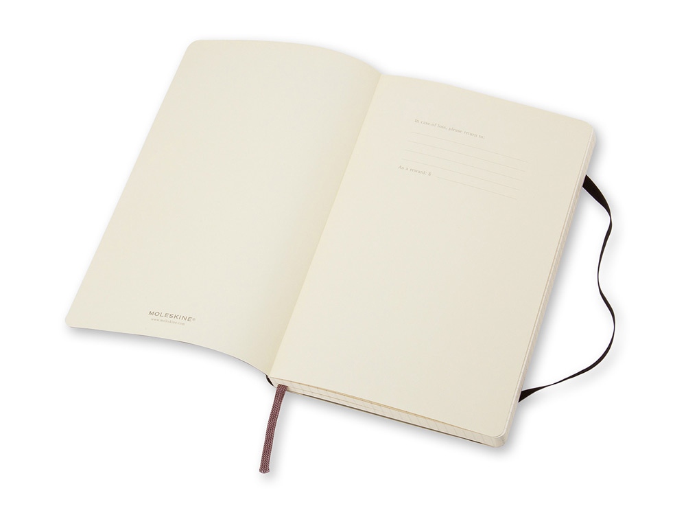 Записная книжка Moleskine Classic Soft (в клетку), Large (13х21см), черный-4