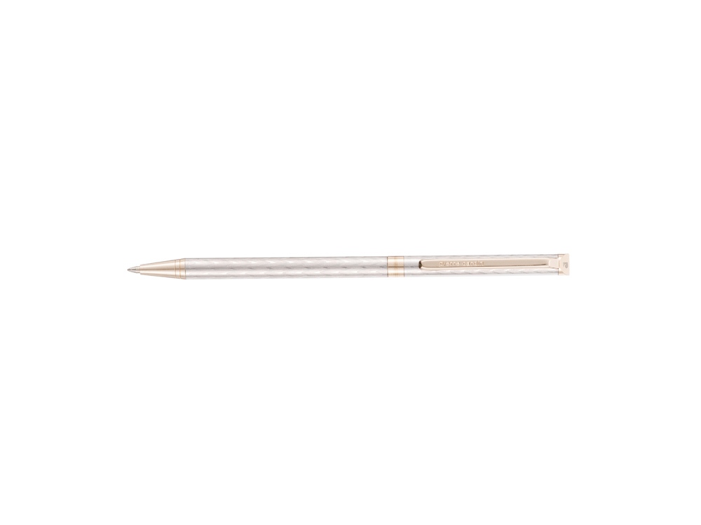 Ручка шариковая Pierre Cardin SLIM. Цвет - серебристый. Упаковка Е-1