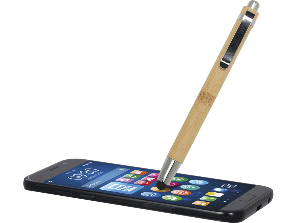 Elm шариковая ручка из бамбука - Натуральный-3