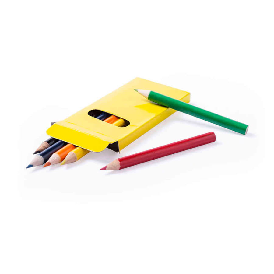 Набор цветных карандашей GARTEN (6шт.), черный, 5 x 9.3 x 0.8 см, дерево, картон, черный-5