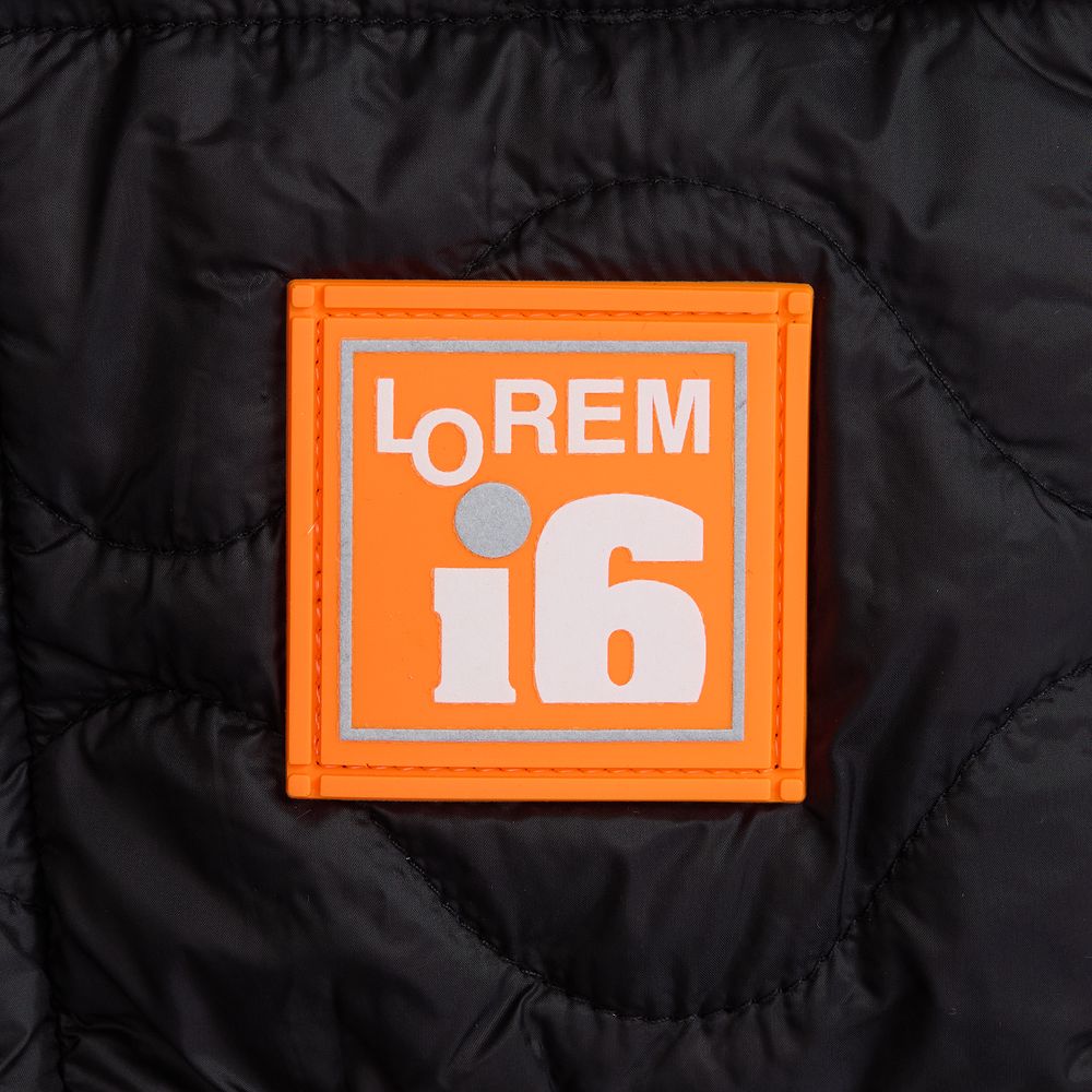 Лейбл из ПВХ Dzeta, L, оранжевый неон-6