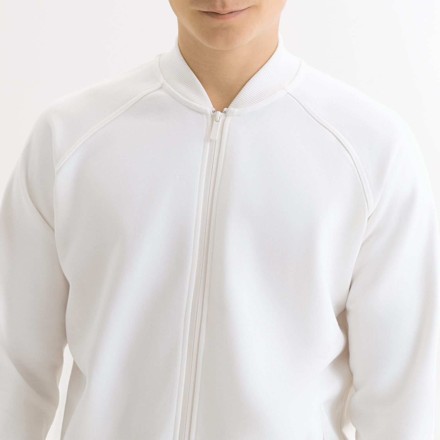 Толстовка на молнии, унисекс TORRES белая-4