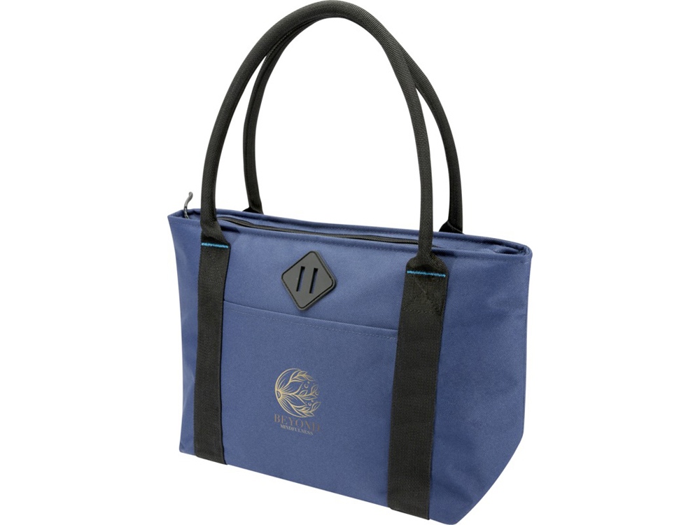 Сумка-холодильник Repreve Ocean на 12 б. из ПЭТ-пластика, соответствующего стандарту GRS, темно-синий-6