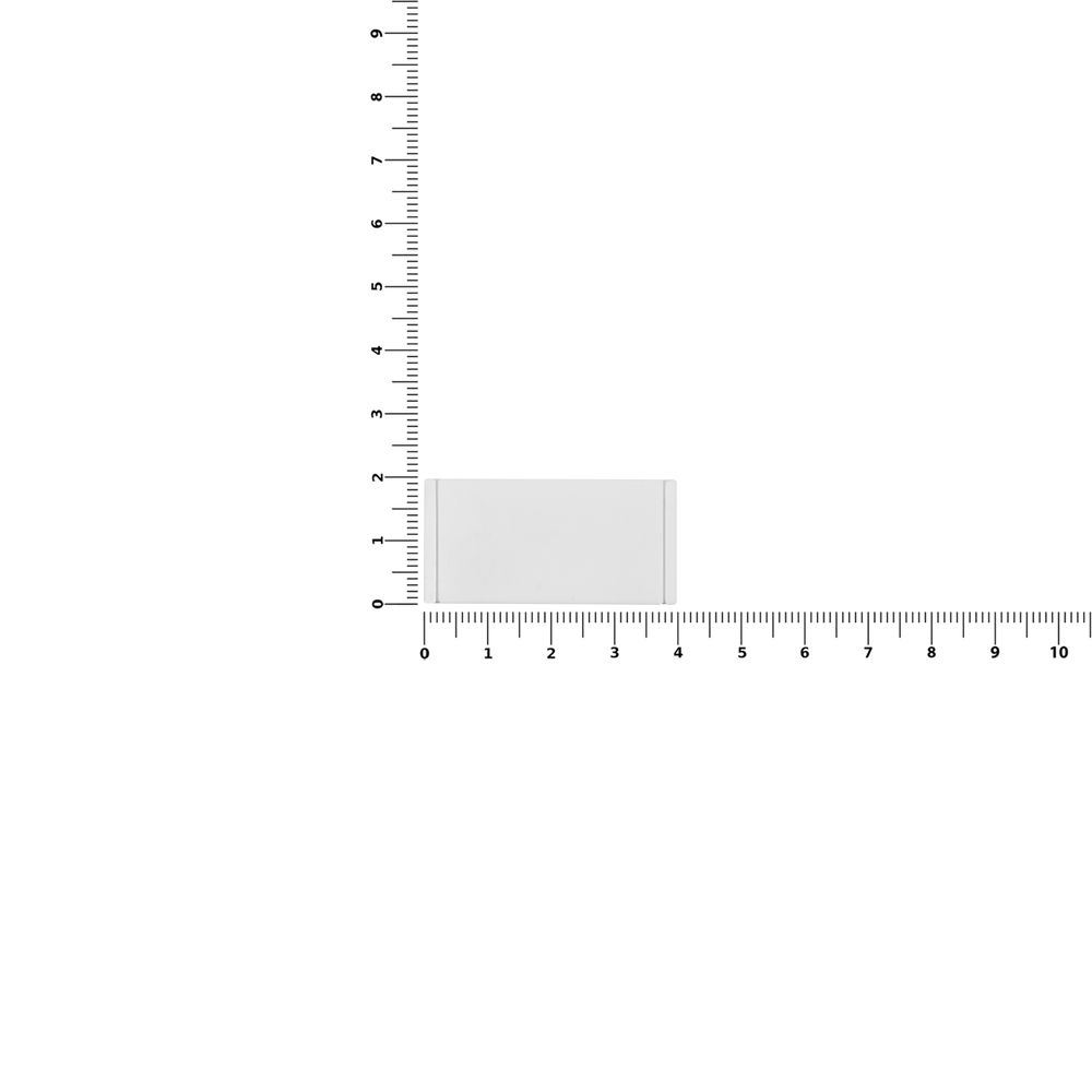 Лейбл из ПВХ Dzeta, XS, белый-2