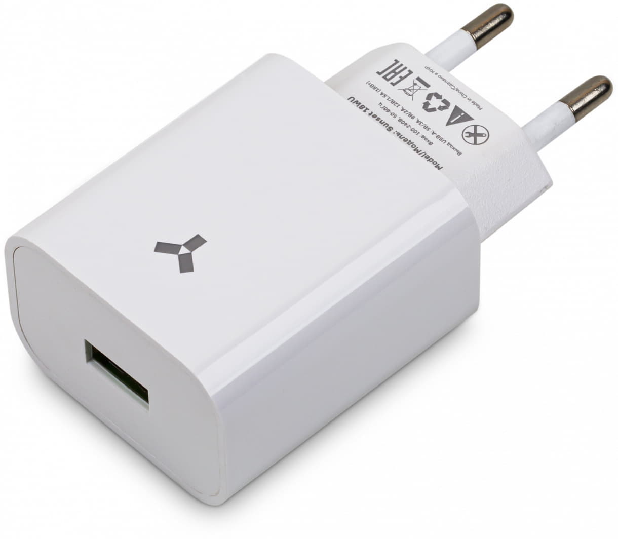 Адаптер сетевой ACCESSTYLE SUNSET 18WU, белый, белый-1