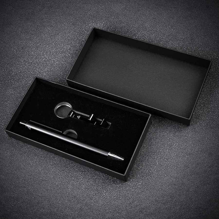 Набор ручка+ брелок ARCADA, черный-3