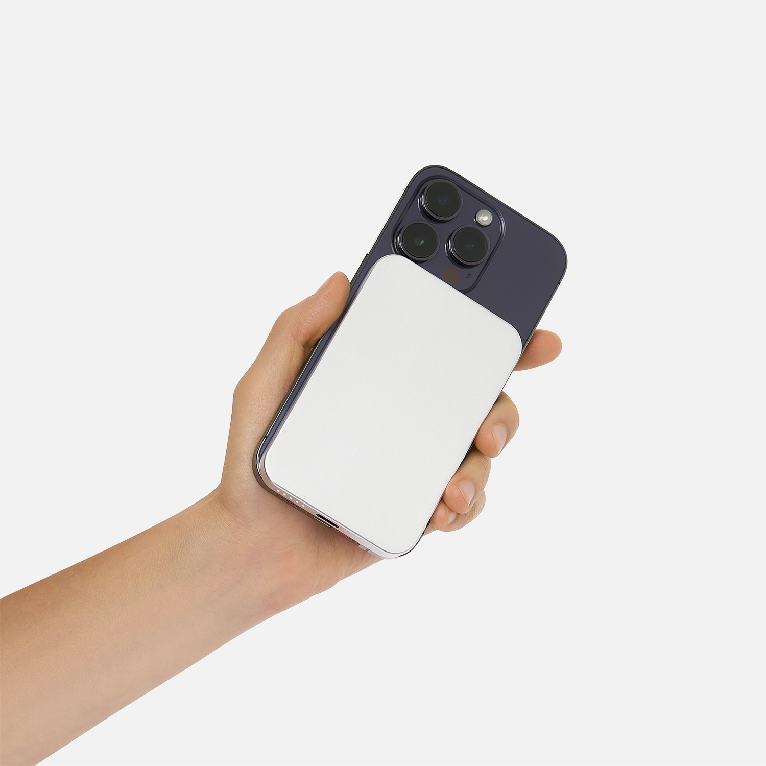 Внешний аккумулятор Artex PD 5000mAh с функцией беспроводной зарядки 15W, серебряный-8