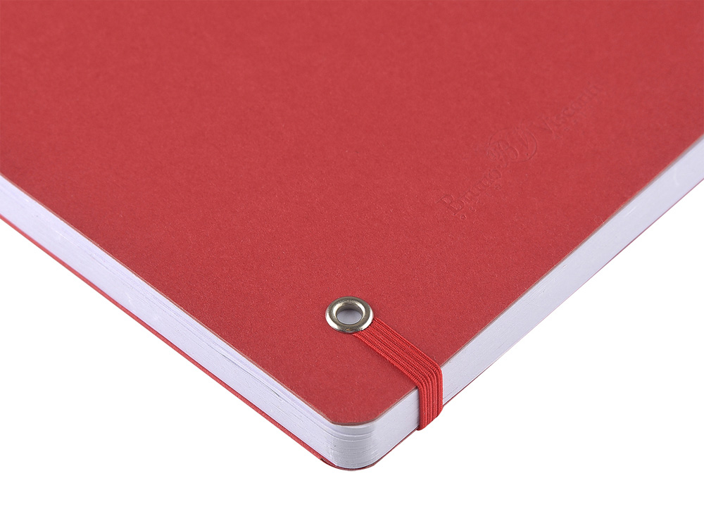 Ежедневник недатированный на гребне А5 Pragmatic, красный-5