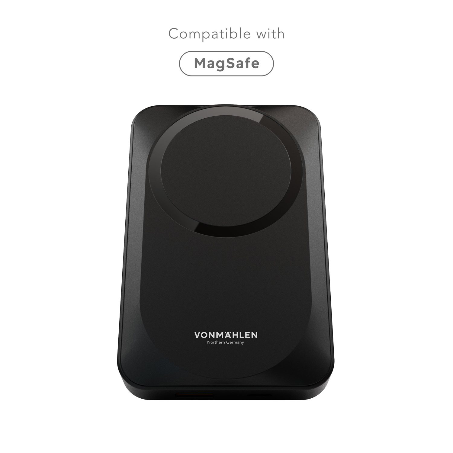 Магнитный внешний аккумулятор Allroundo Pro, 10 000 мАч, черный-3