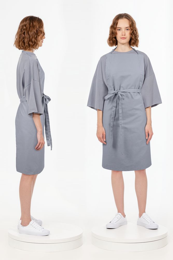 Фартук E1, серый-3