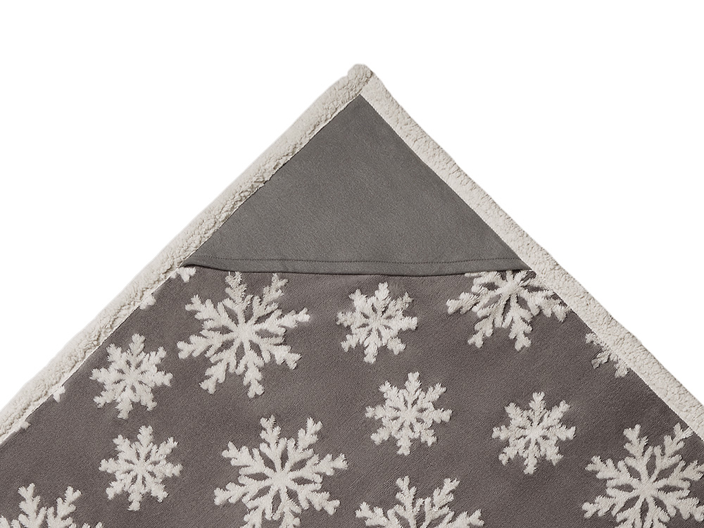 Плед Snowflake новогодний-5