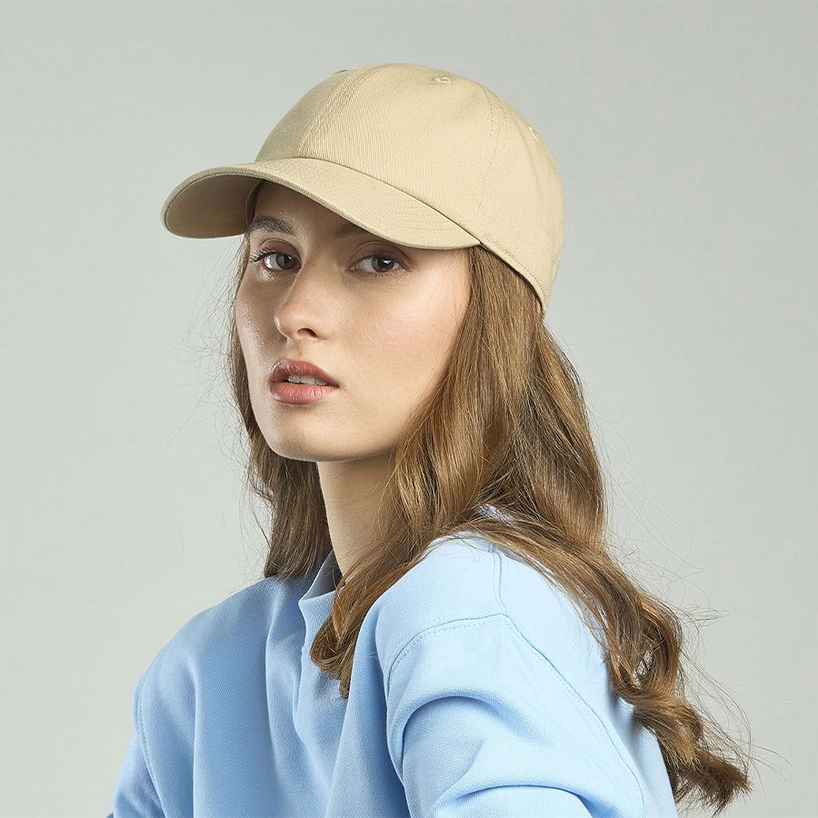 Бейсболка DAD HAT-S, 6 клиньев, металлическая застежка, белый-4