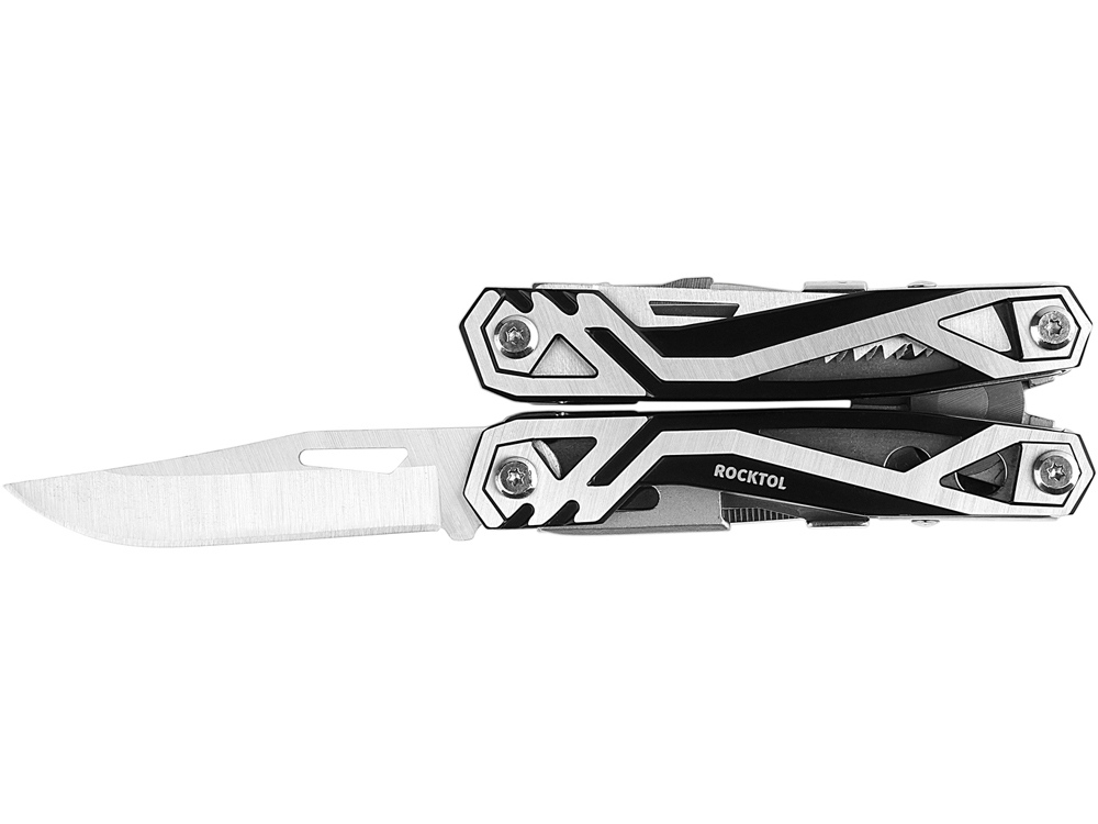 Мультитул Rocktol 21 в 1 с пружинными плоскогубцами, нержавеющая сталь, нейлоновый чехол-0