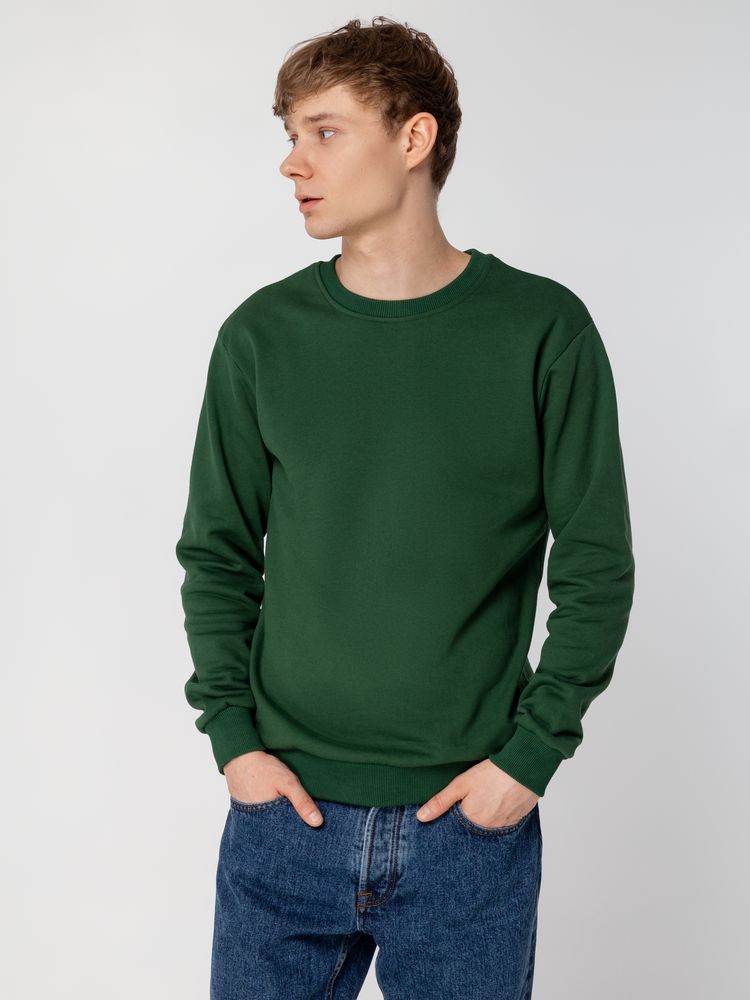 Толстовка Unit Toima Heavy, темно-зеленая-4