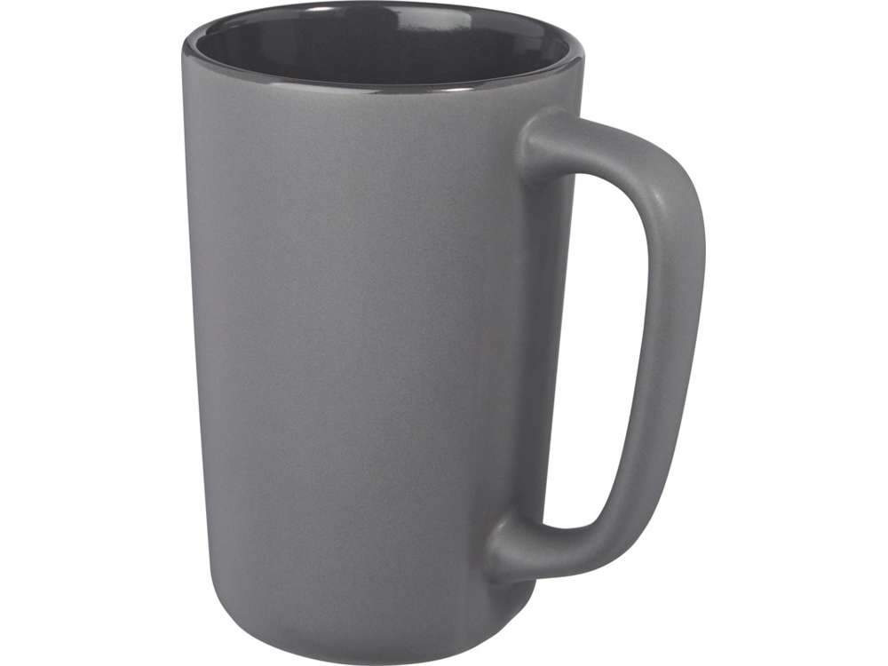 Керамическая кружка Perk объемом 480 мл, серый-3
