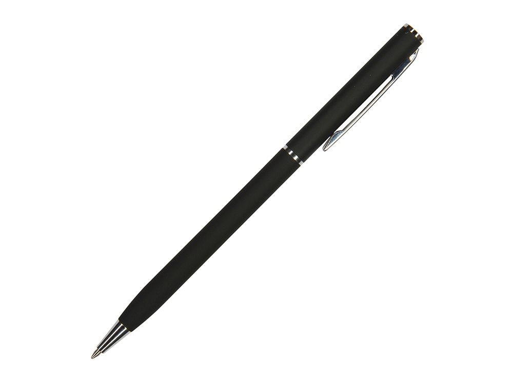 Ручка шариковая автоматическая BrunoVisconti® PALERMO цвет корпуса черный, soft-touch, 0.7 мм-0