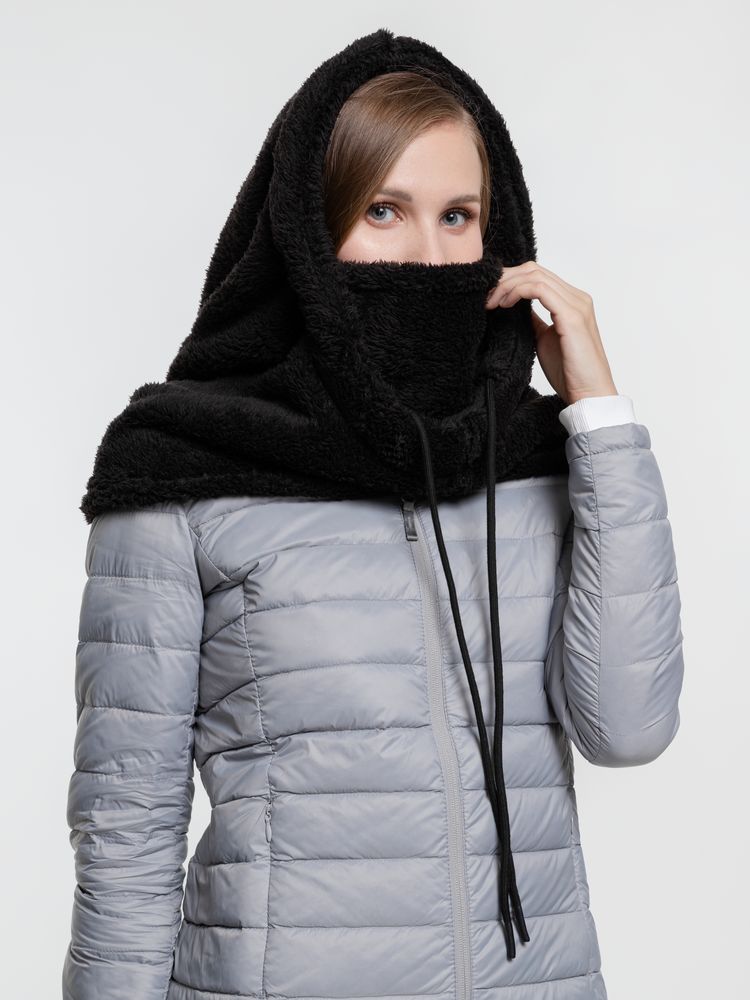 Балаклава-капюшон Flocky, черная-7