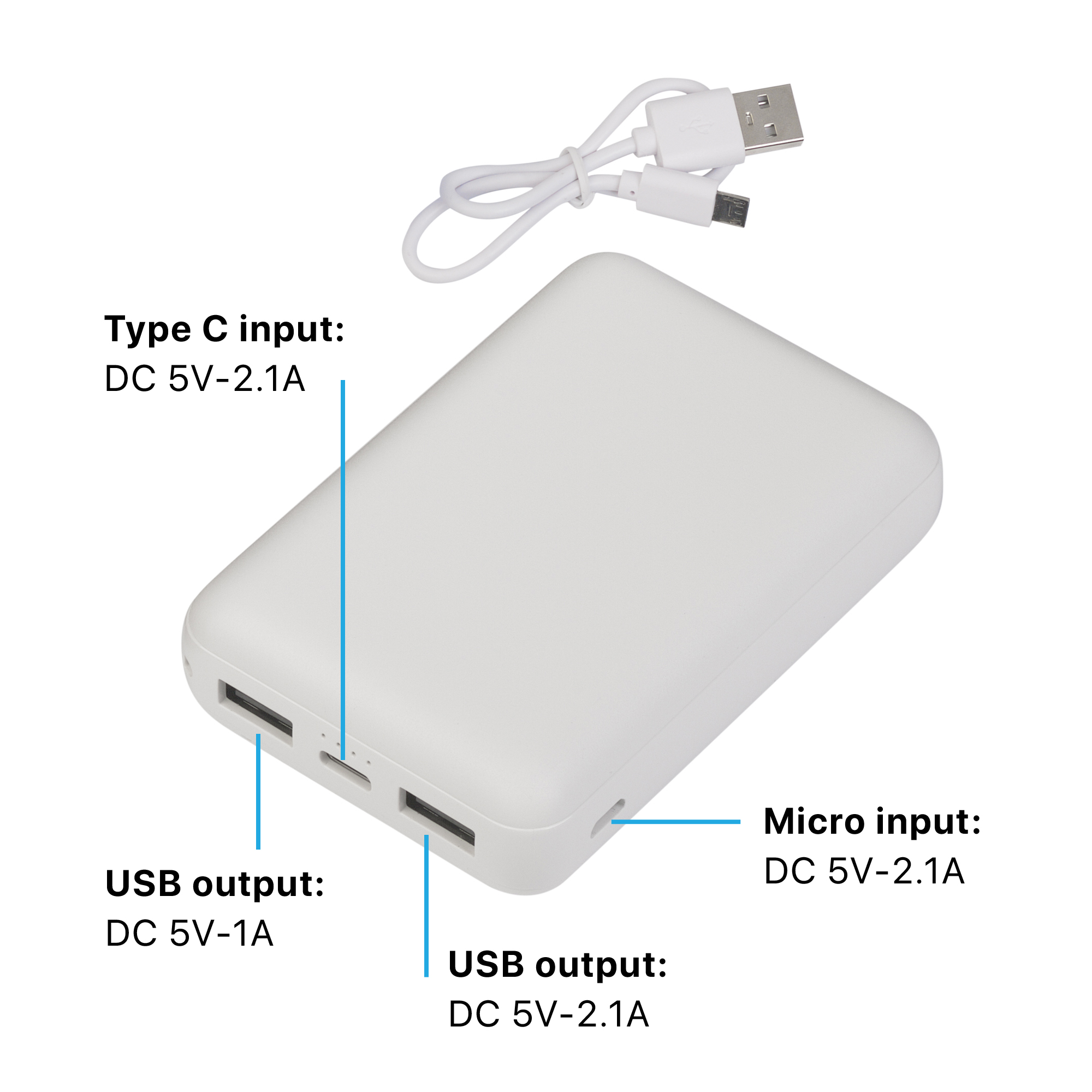 Зарядное устройство "Compact+", 10000 mAh-2