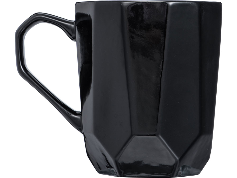 Кружка с гранями Amery, 310мл, черный глянцевый-2