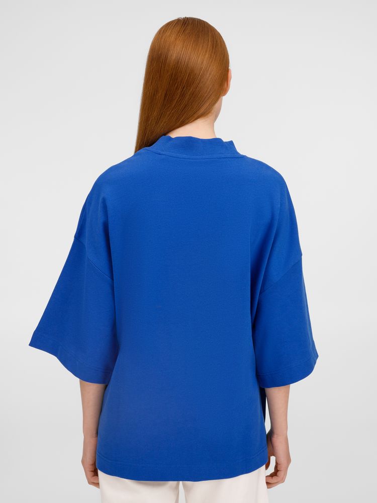 Футболка оверсайз унисекс T9, синяя-3