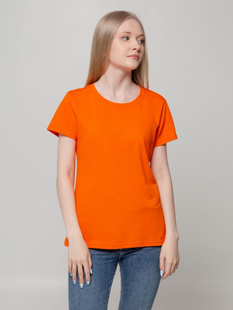 Футболка женская T-bolka Lady, оранжевая-4