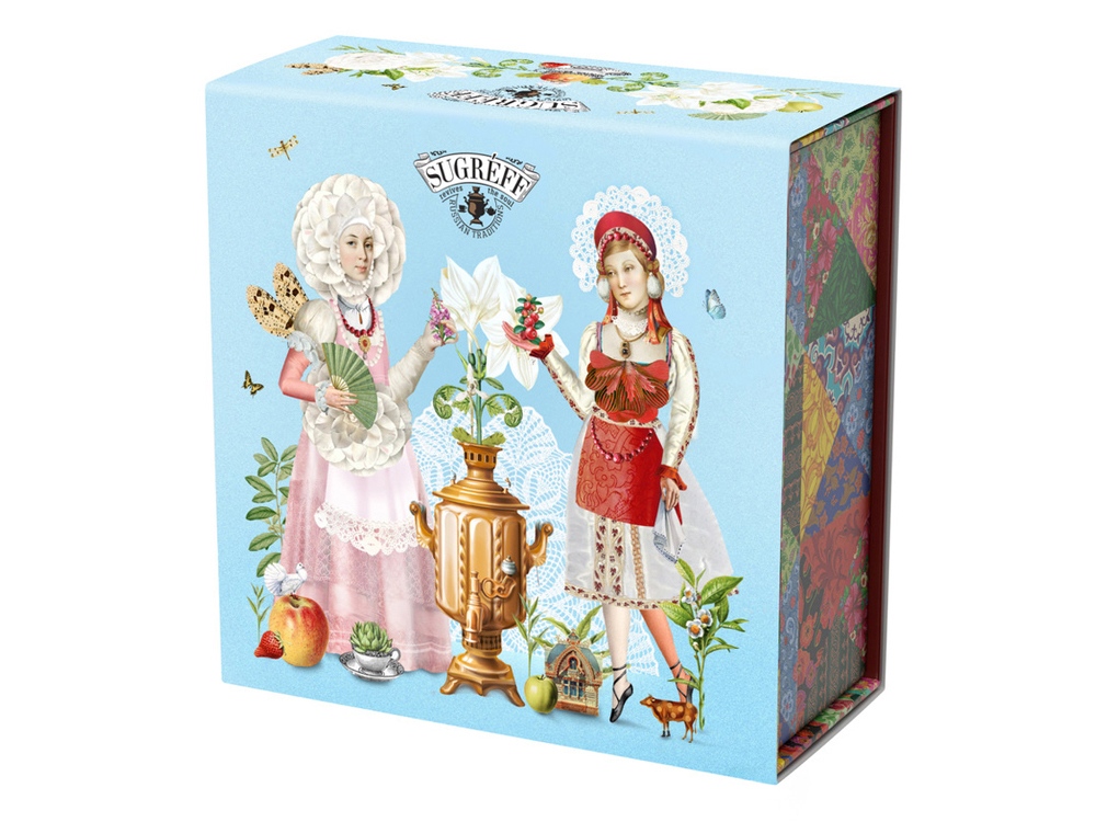 Подарочный набор c купажами чая Цветущий сад в подарочной упаковке-2