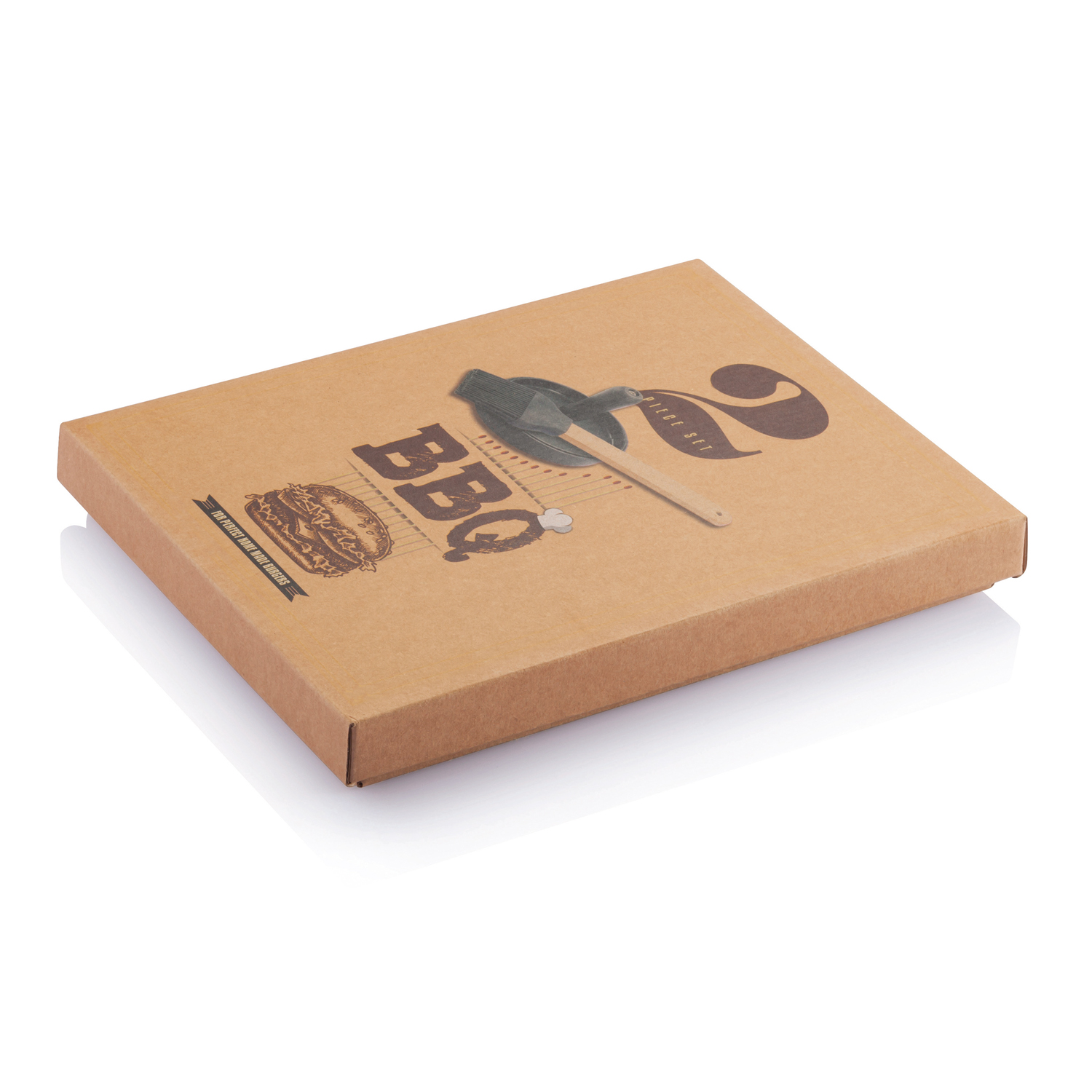 Набор BBQ для барбекю с прессом для гамбургеров и кисточкой-1