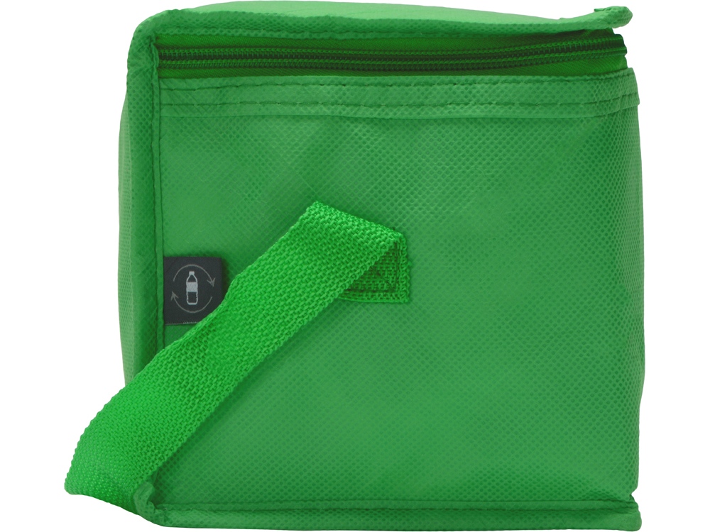 Сумка-холодильник Reviver из нетканого переработанного материала RPET, зеленый-7