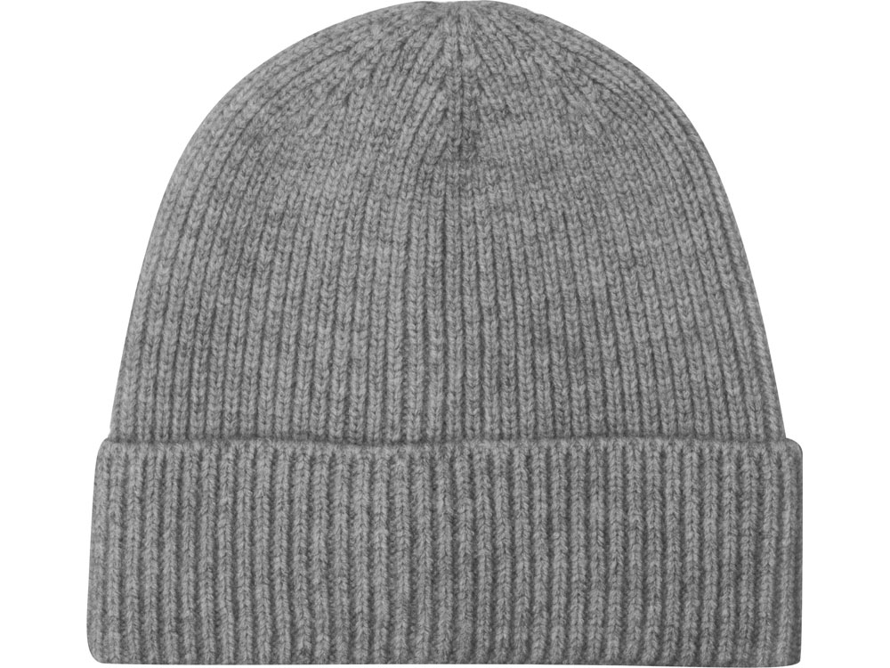 Шапка Nordend, крупный риб, серый меланж-4