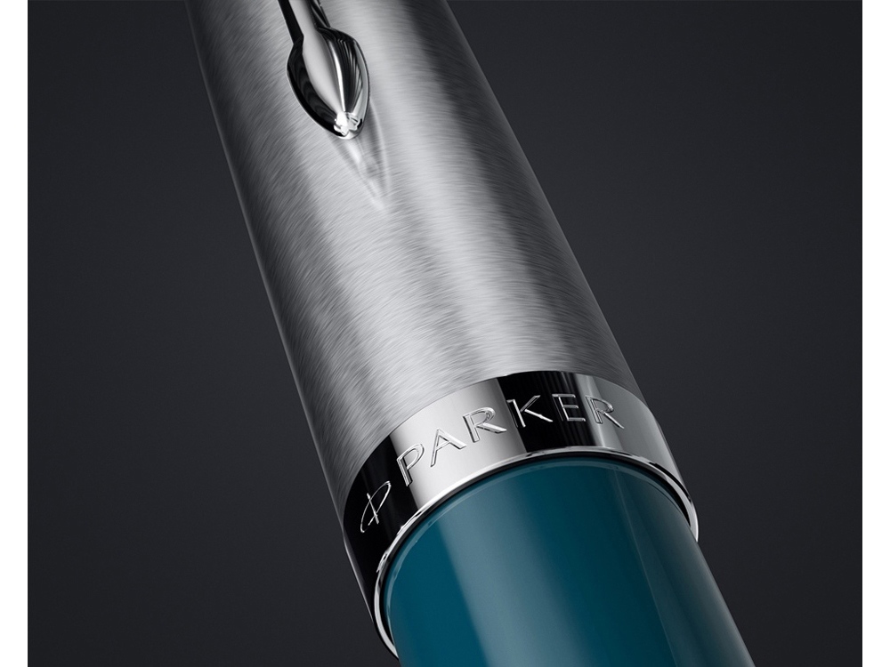 Шариковая ручка Parker 51 CORE TEAL BLUE CT, стержень: M, цвет чернил: black, в подарочной упаковке.-2