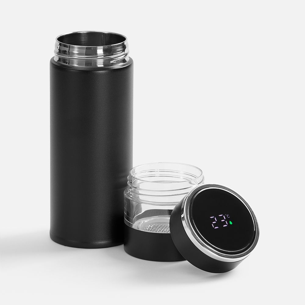 Смарт-бутылка с инфьюзером Thermory ver.2, черная-2