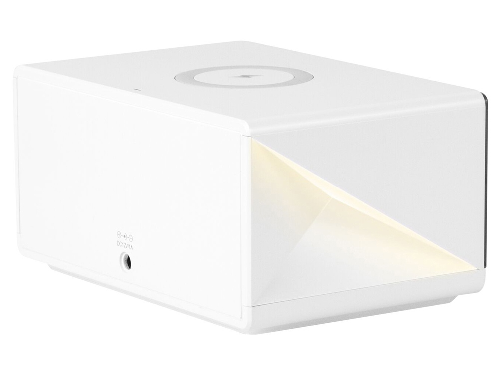 Часы с беспроводным зарядным устройством Rombica Timebox 2, белый-2