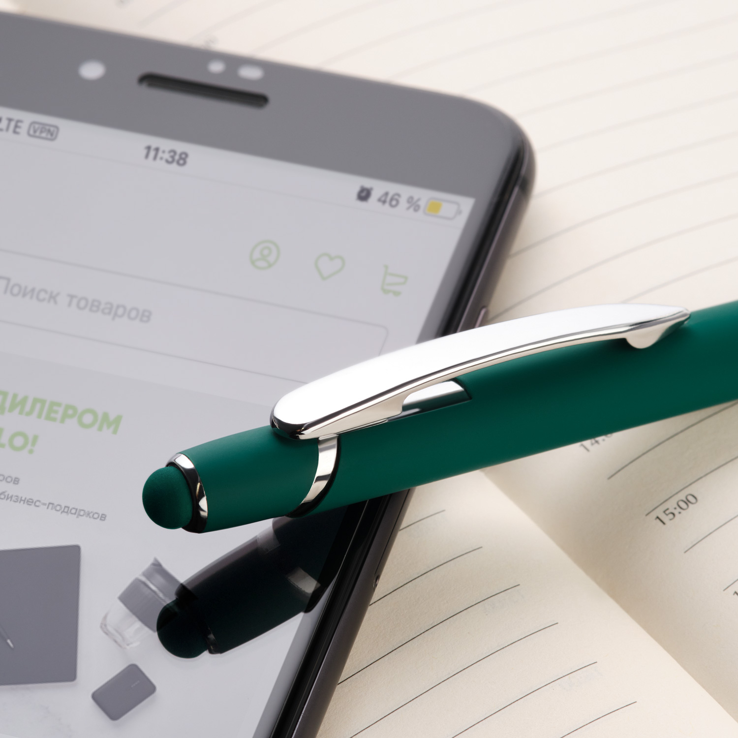 Шариковая ручка Comet NEO, зеленая-4