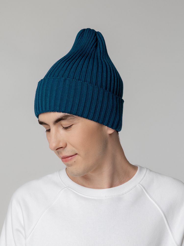 Шапка Yong, темно-синяя (морская волна)-2