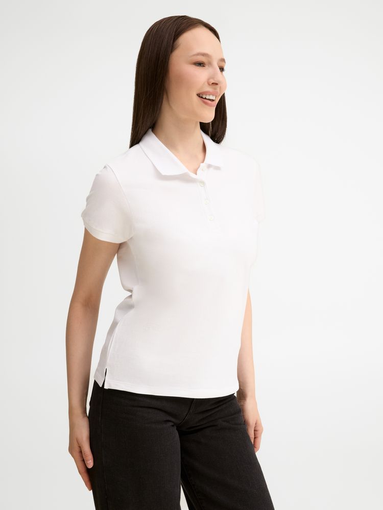 Рубашка поло женская People 210, белая-2