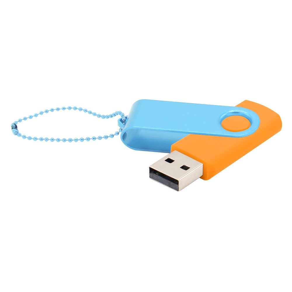Флешка Designer To Go 2.0 USB 16Gb, Оранжевый/Голубой-0