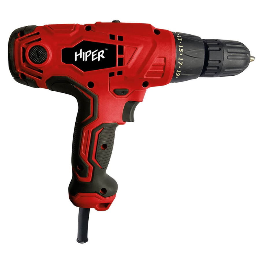 Шуруповерт сетевой HIPER HES350/2A, в коробке, 350Вт, 35Нм, красный-1
