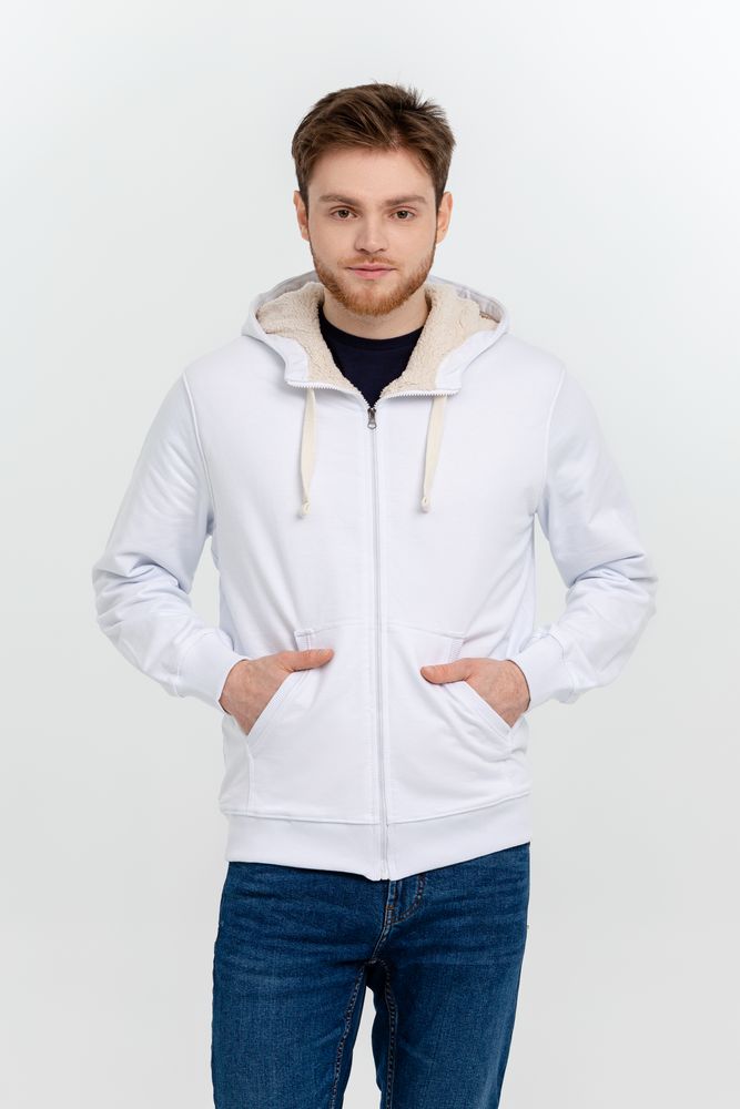 Толстовка на молнии Kulonga Sherpa, белая-3