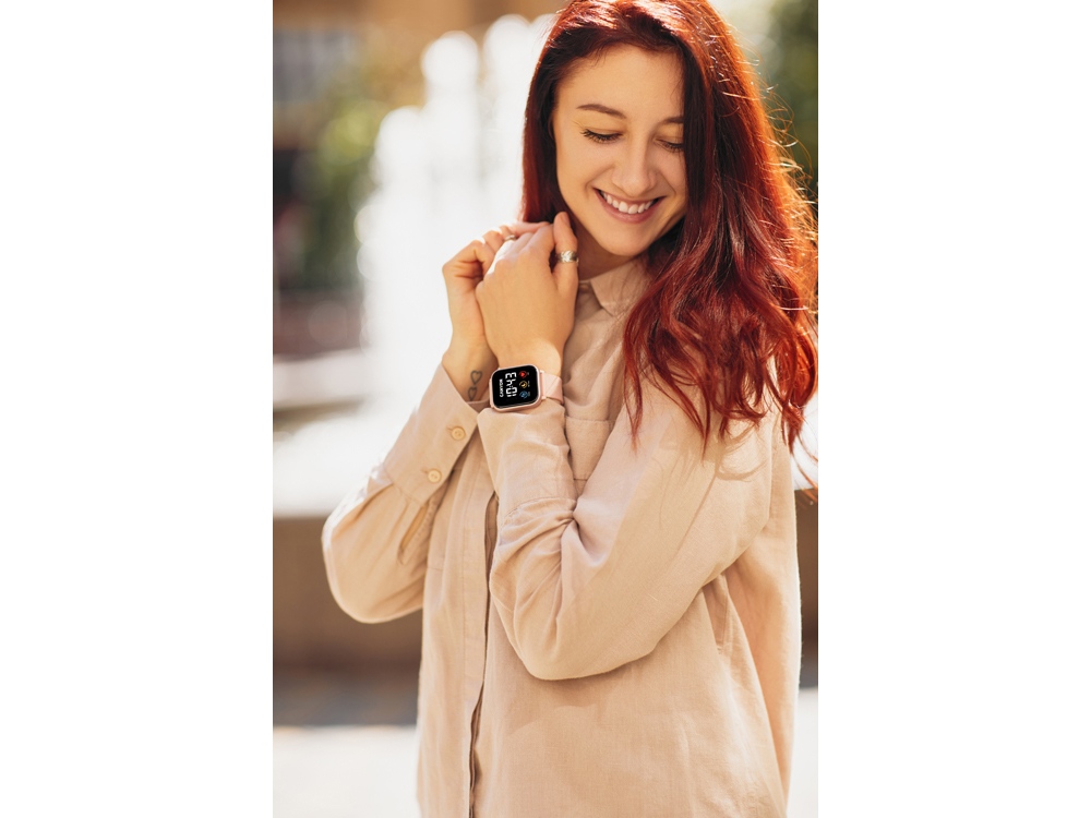 Смарт-часы со встроенным плеером Canyon SaltSW-78, розовый-10