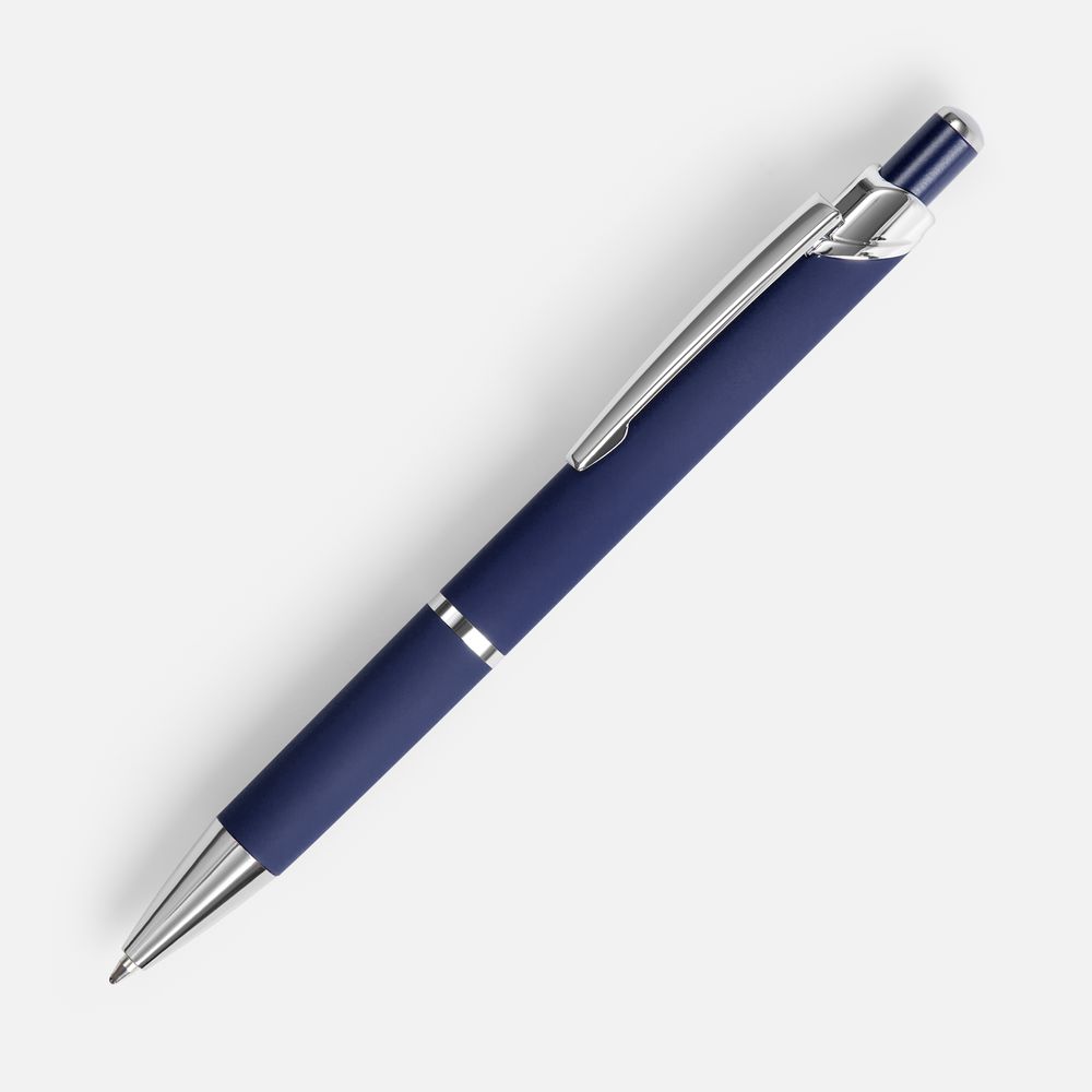 Ручка шариковая Chromos Soft Touch, синяя-1