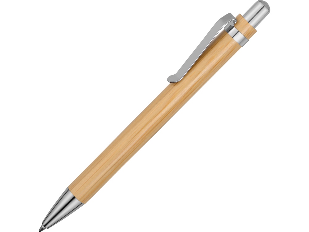 Ручка шариковая Bamboo, бамбуковый корпус.-0