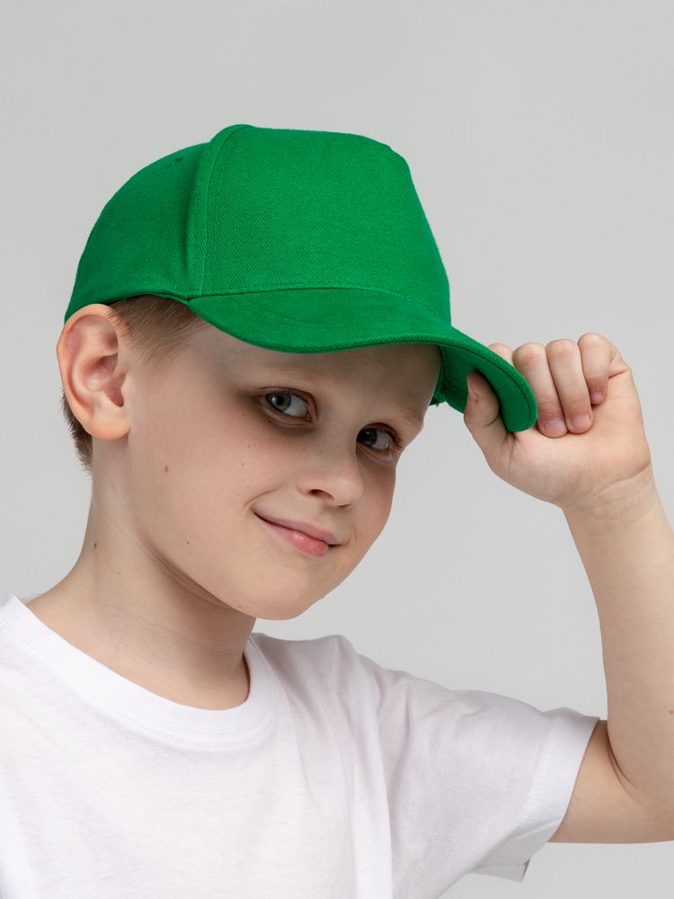 Бейсболка детская Standard Kids, зеленая-5