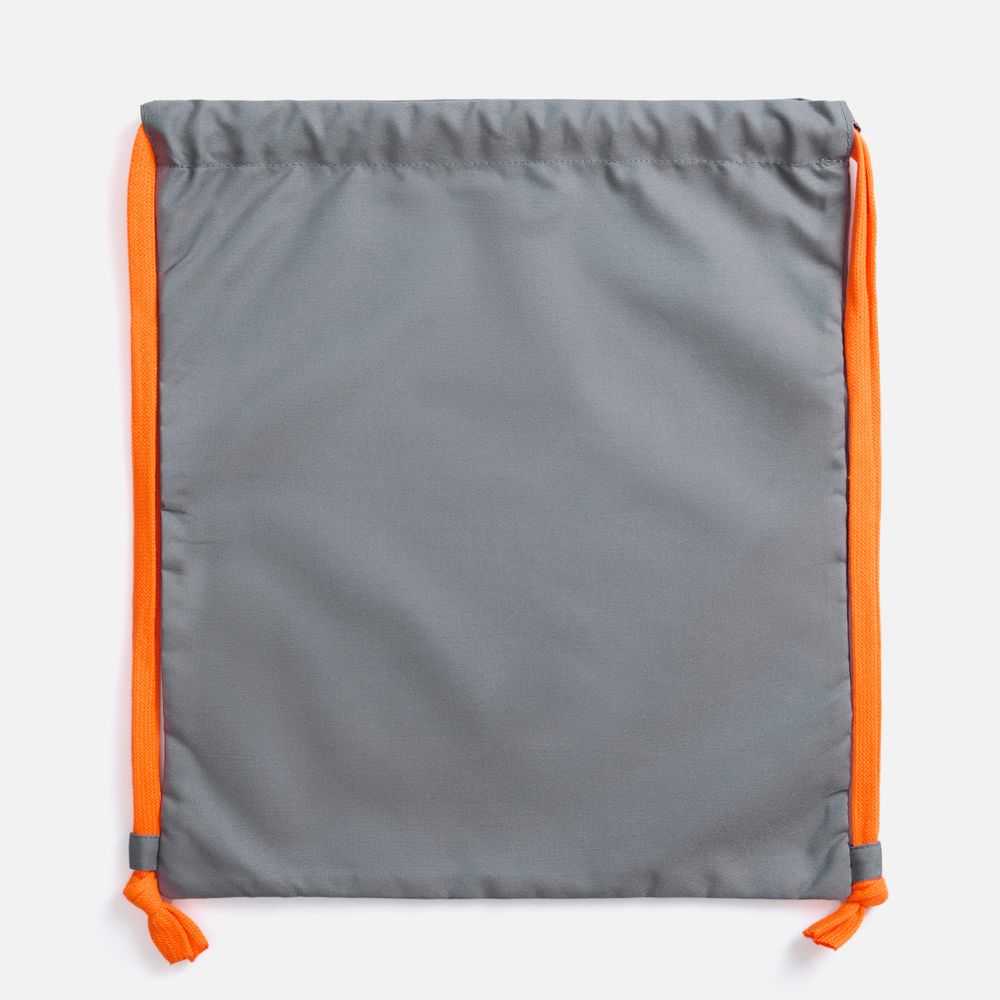 Рюкзак B3, серый с оранжевыми лямками-2