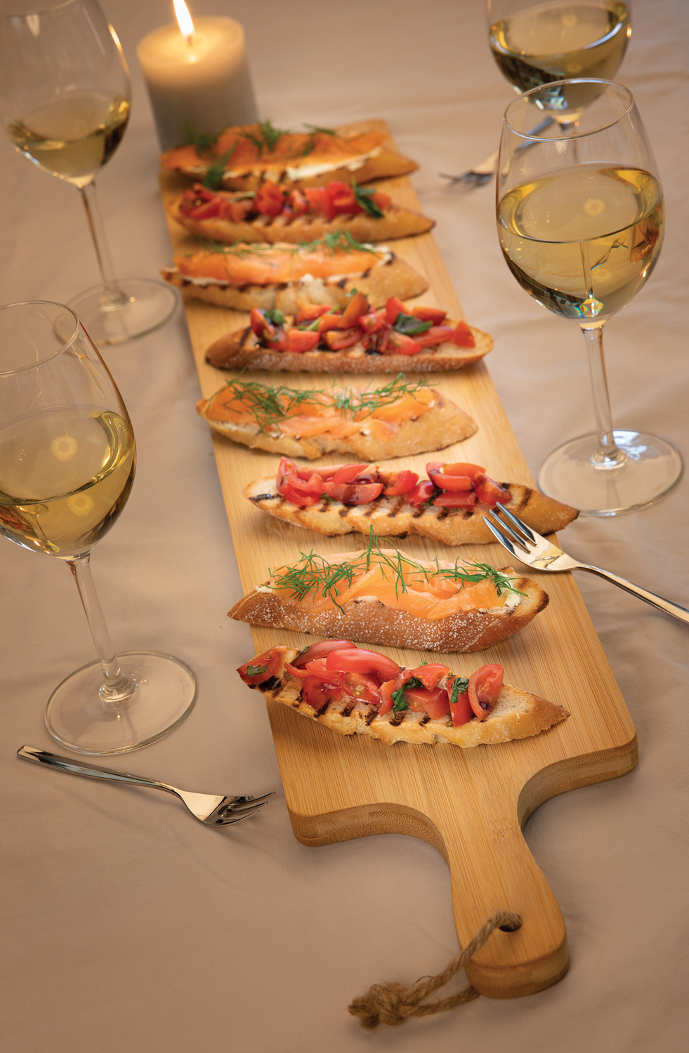 Большая сервировочная доска из бамбука Ukiyo-4